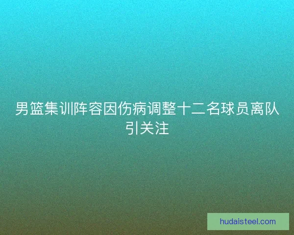 男篮集训阵容因伤病调整十二名球员离队引关注